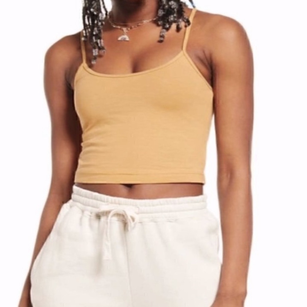 New Nordstrom BP Organic Cotton Crop Stretch Camisole Size 3X